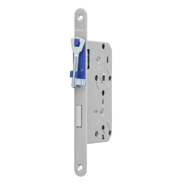 Hafele H55.02 Gömme Kapı Kilidi Oda Tipi Gümüş 55/18mm Sağ
