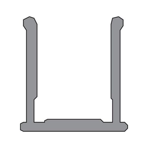 Hafele SLIDO CLASSIC 80-G Üst Taşıyıcı Ray Kapak Sabit 2000mm