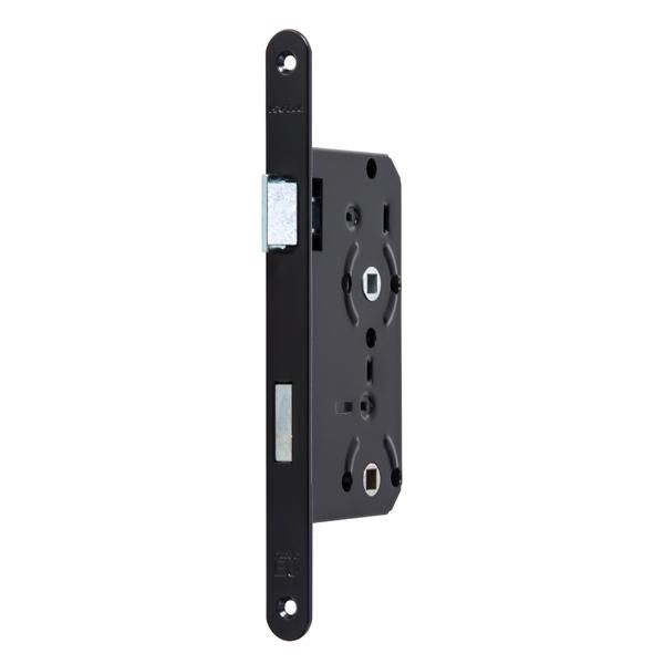 Hafele H55.02 Gömme Kapı Kilidi WC Tipi Mat Siyah 55/18mm Sağ