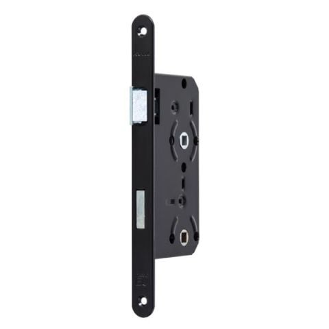 Hafele H55.02 Gömme Kapı Kilidi WC Tipi Mat Siyah 55/18mm Sağ