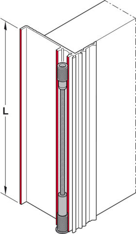 Gergi Bağlantı Parçası, Hafele Slido F-Handle26 için