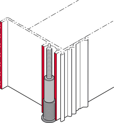 Gergi Bağlantı Parçası, Hafele Slido F-Handle26 için