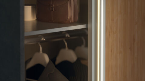 Kulp Profili, Hafele Slido F-Handle26 A3 LED, alüminyum