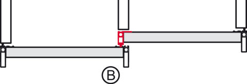 Takviye Şeridi, Hafele Slido F-Handle26 B, alüminyum