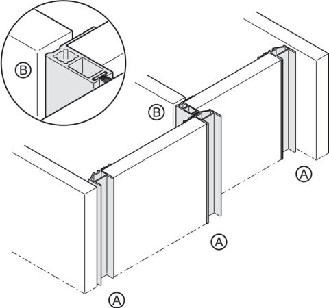 Takviye Şeridi, Hafele Slido F-Handle26 B, alüminyum