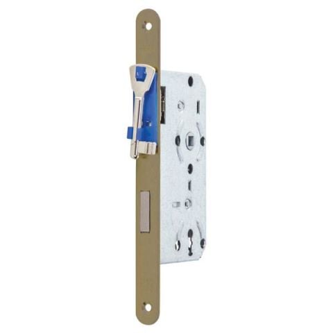Hafele H55.02 Gömme Kapı Kilidi Oda Tipi Antik Bronz 55/18mm Sol