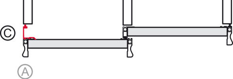 Ara Çubuk Profili, Hafele Slido F-Handle26 C alüminyum
