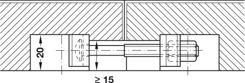 Häfele Tezgah bağlantı elemanı tragfix-normal Çinko kaplama 262.96.211