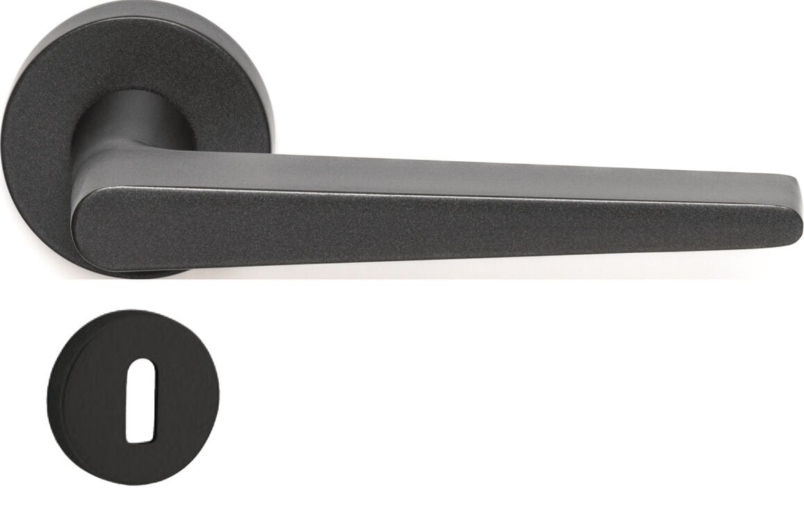 Häfele POLLY II Kapı Kolu Seti Alüminyum / Zamak 48,50 mm Siyah 900.78.692