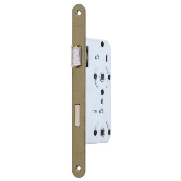 Hafele H55.02 Gömme Kapı Kilidi WC Tipi Antik Bronz 55/18mm Sol