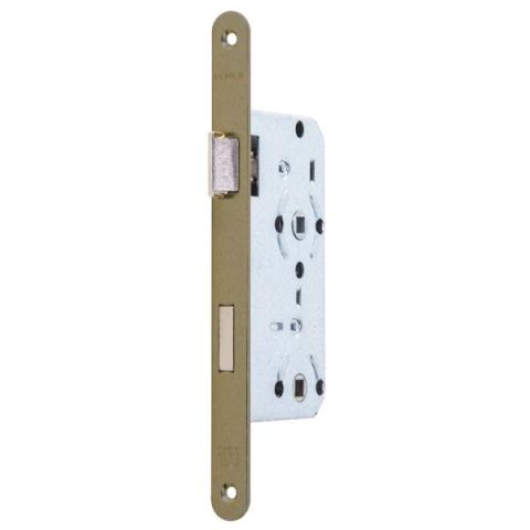 Hafele H55.02 Gömme Kapı Kilidi WC Tipi Antik Bronz 55/18mm Sol