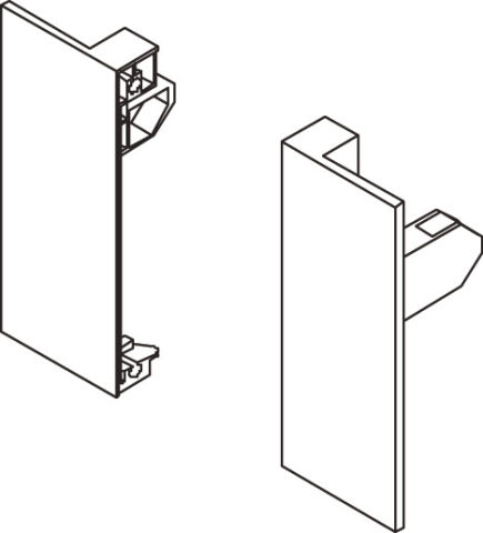 Häfele Matrix S35 için İç ön parçayı sabitleme 84 mm Gri 552.70.692