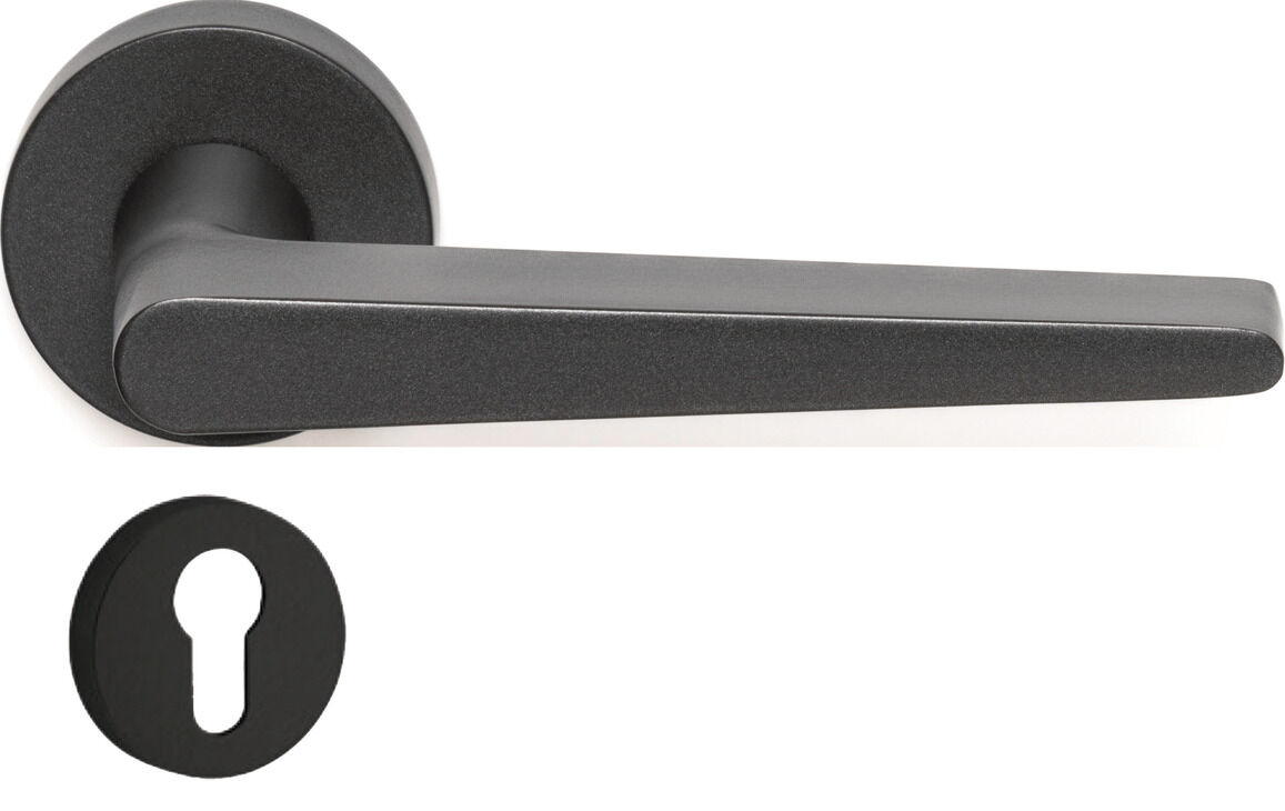 Häfele POLLY II Kapı Kolu Seti Alüminyum / Zamak 48,50 mm Siyah 900.78.693
