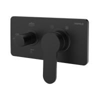 Hafele FLUXO DUO Sıva üstü grubu,mat siyah