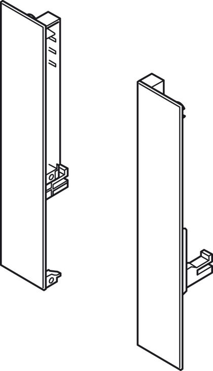 Häfele Matrix S35 için İç ön parçayı sabitleme 199 mm Gri 552.70.698