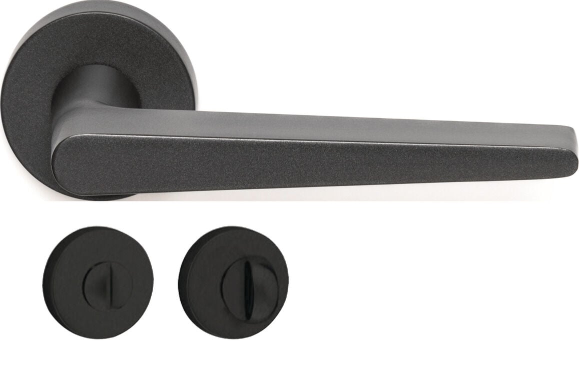 Häfele POLLY II Kapı Kolu Seti Alüminyum / Zamak 48,50 mm Siyah 900.78.694
