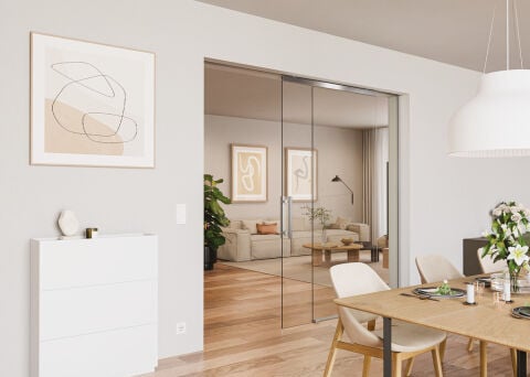 Hafele Kayar kapı donanımı, Slido D-Line11 80L, taşıyıcı