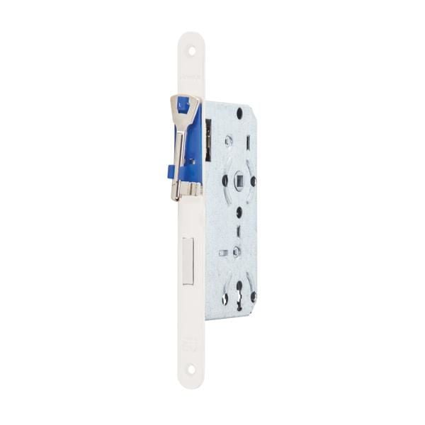 Hafele H55.02 Gömme Kapı Kilidi Oda Tipi Beyaz 55/18mm Sağ