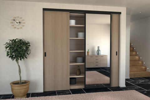 Kayar kapı donanımı, Hafele Slido D-Line11 80C, taşıyıcı