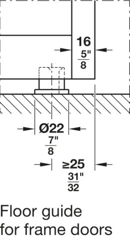 Kayar kapı donanımı, Hafele Slido D-Line11 80C, taşıyıcı