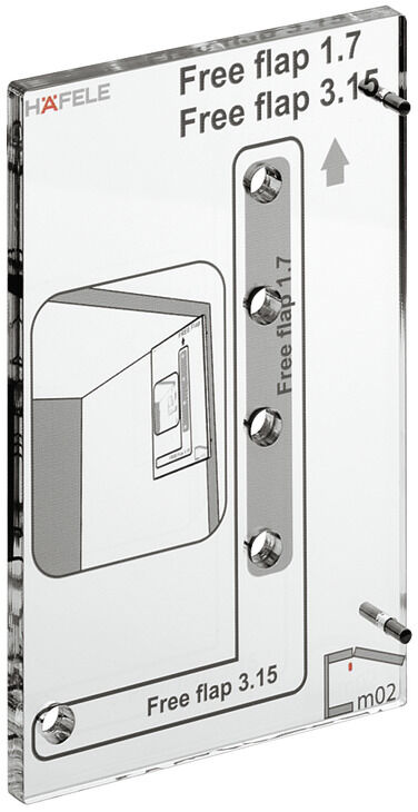 Häfele Free Flap 1.7 ve Free Flap 3.15 Delik mastarı 372.91.023
