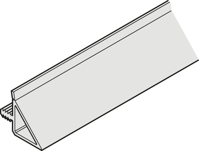 Hafele Slido F-Fl57 08B Kenar profil 1200mm - 400.05.428