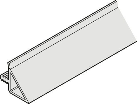 Hafele Slido F-Fl57 08B Kenar profil 1200mm - 400.05.428