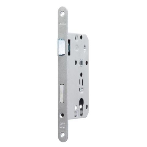 Hafele H55.02 Gömme Kapı Kilidi Barelli Tip Gümüş 55/18mm Sağ