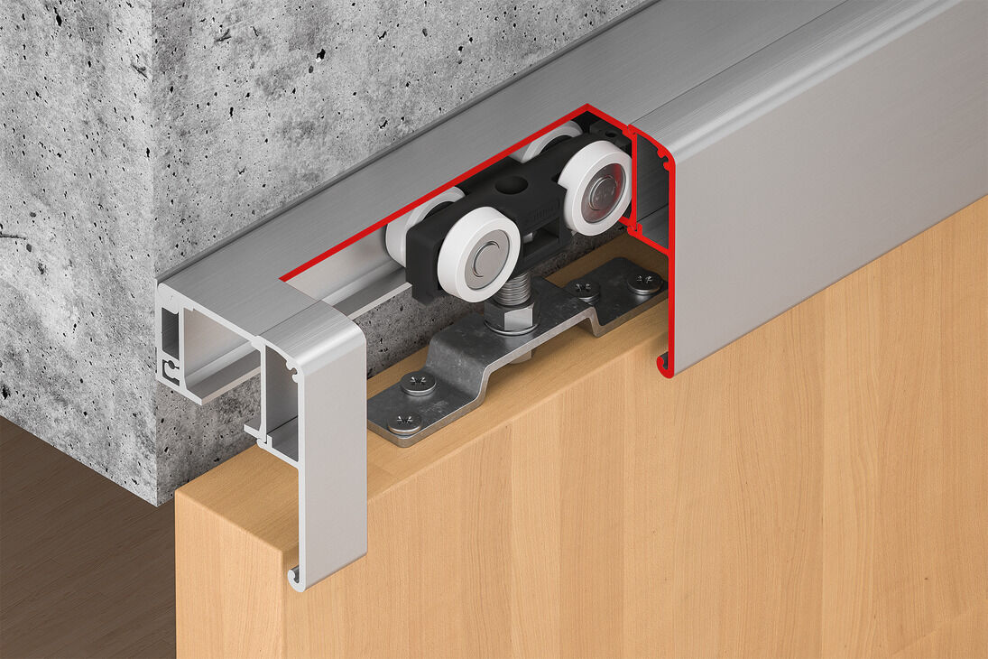 Kayar kapı bağlantı parçası, Hafele Slido D-Line11 120P
