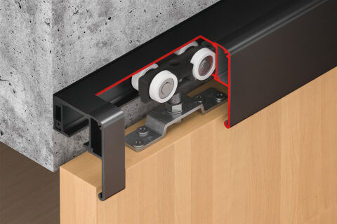 Kayar kapı bağlantı parçası, Hafele Slido D-Line11 120P