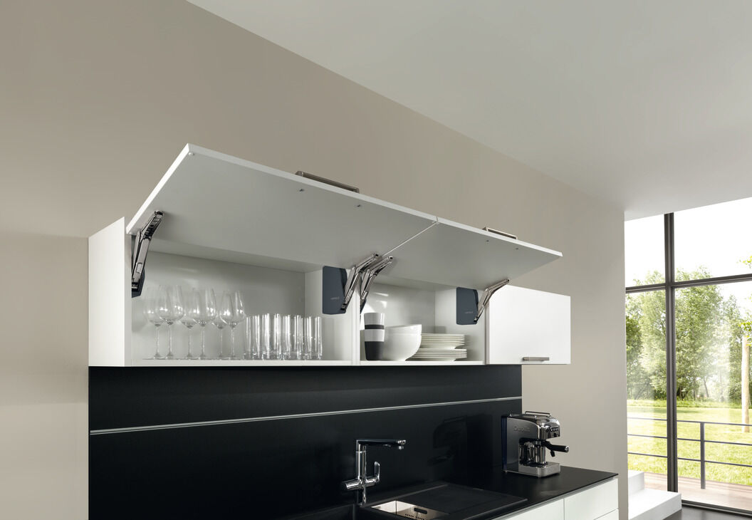 Häfele Free flap 1.7 Kalkar kapak makası set B 200–450 mm ≤7,9 kg Antrasit 372.91.371