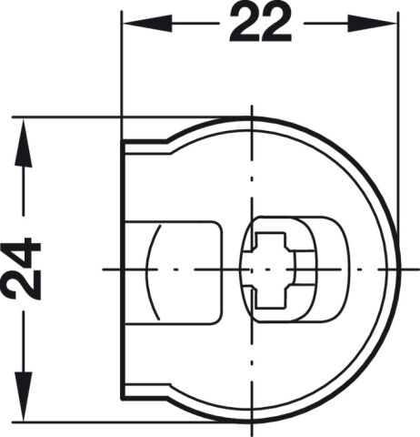 Häfele Bağlantı gövdesi Rafix 20 plastik - 20 mm Bej PZ2 263.14.403