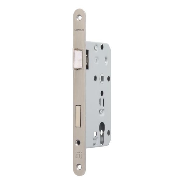 Hafele H55.02 Gömme Kapı Kilidi Barelli Tip Paslanmaz Çelik Mat 55/18mm Sol