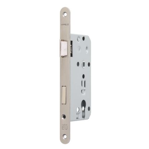Hafele H55.02 Gömme Kapı Kilidi Barelli Tip Paslanmaz Çelik Mat 55/18mm Sağ