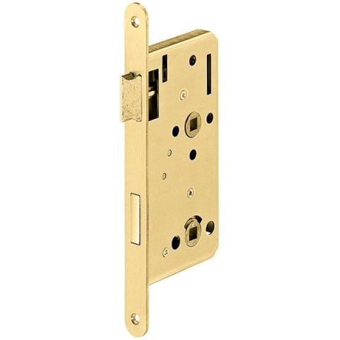 Hafele Gömme Kapı Kilidi WC Tipi Parlak Pirinç 55/20mm