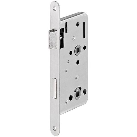 Hafele Gömme Kapı Kilidi WC Tipi Paslanmaz Çelik Mat 55/24mm