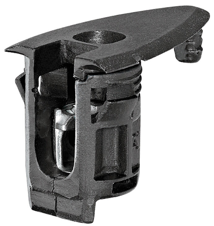 Häfele Bağlantı gövdesi Rafix 20 HC panel kalınlığı 20 mm Siyah PZ2 263.18.302