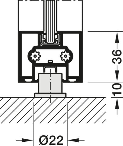 Hafele Slido D-Li11 80C Set Symmetr. - 941.03.041
