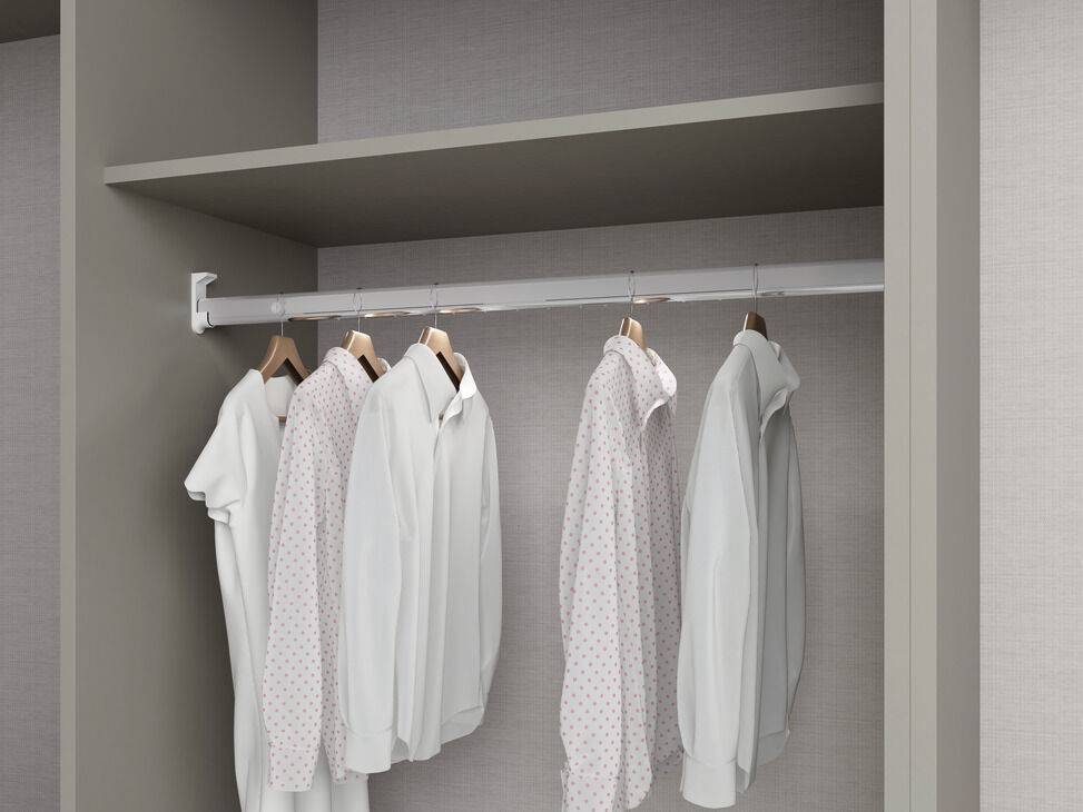 LED Işıklı Askı Borusu, Hafele DRESS LINE, Elektrikli