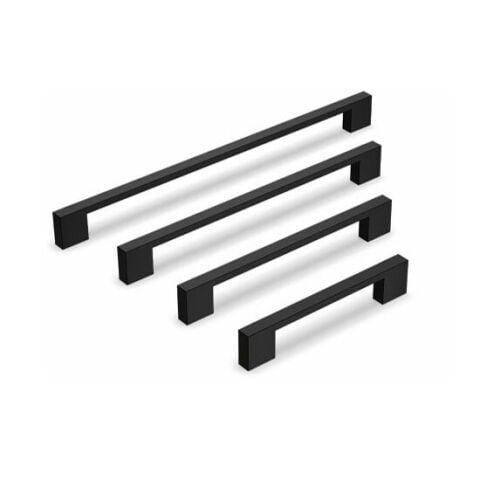 Hafele HAN II Kulp mat siyah 160mm - 100.00.836