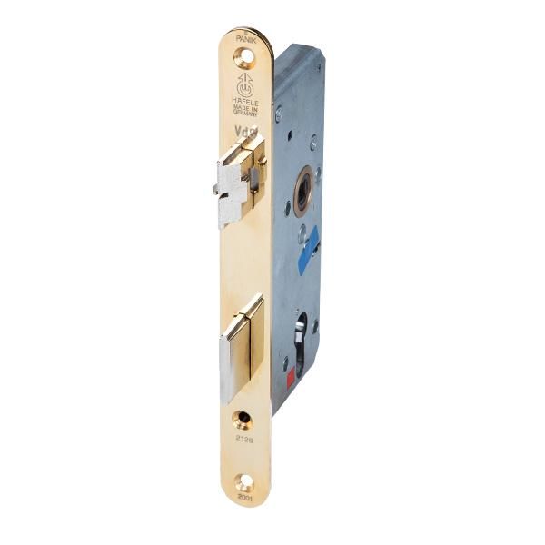 Hafele Emniyet Dilli Kapı Kilidi Barelli Altın Renkli Sol 55/24mm