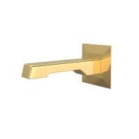 Hafele FLUXO Çıkış ucu,köşeli,parlak altın