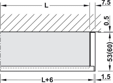 Hafele Fit.set Junior 100/B w.2damper/softstop