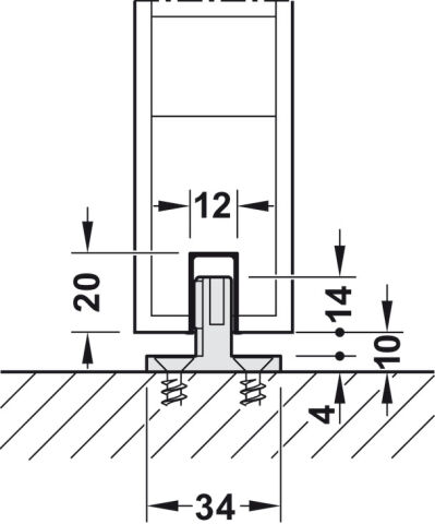 Hafele Fit.set Junior 100/B w.2damper/softstop