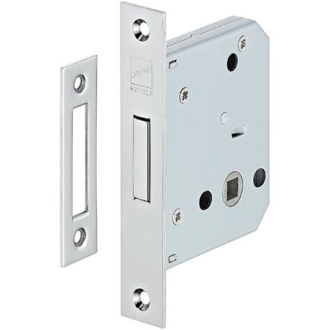 Hafele H55.07 Gömme Sürgü Kilit WC Tipi Paslanmaz Çelik Mat 55/24mm