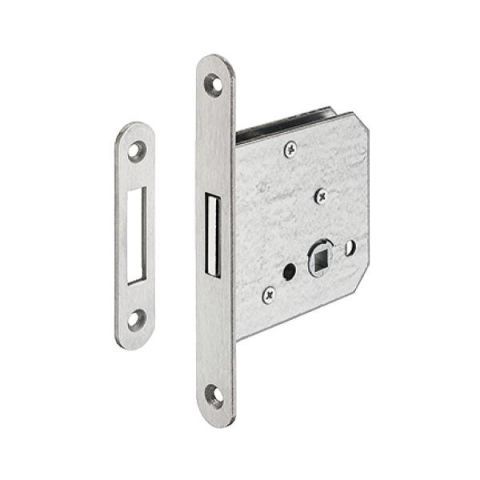 Hafele H55.07 Gömme Sürgü Kilit WC Tipi Paslanmaz Çelik Mat 55/20mm