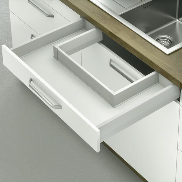 Hafele M Box P35 Eviye altı gri 18/92/500, vid.