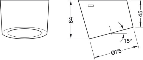 Hafele Yüzeye monte gömme ışık, LED 1167 24 V (monokrom)