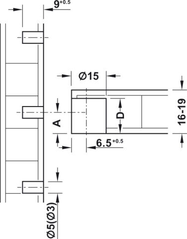 Häfele Ixconnect Tab 15 - Bağlantı elemanı 15 mm Nikel kaplama Nikel kaplama 263.73.614
