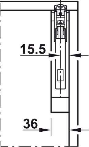 Häfele Free flap 1.7 Kalkar kapak makası set 200–450 mm ≤4,7 kg Beyaz 372.91.720